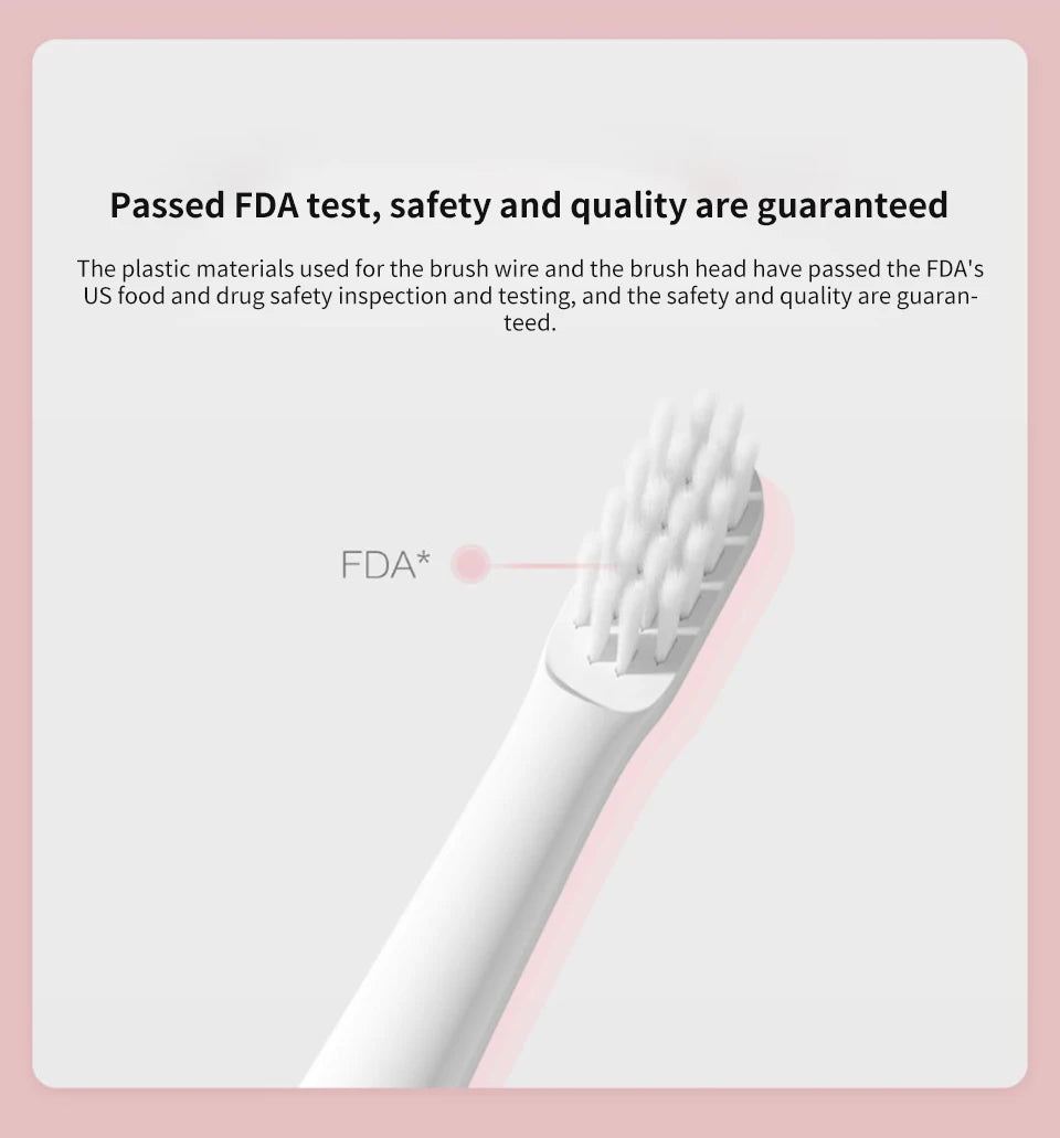 LuxeOrbit Xiaomi Mijia T100 Sonic Electric Toothbrush Mi Smart Tooth Brush Colorful USB Rechargeable IPX7 Waterproof For Toothbrushes head