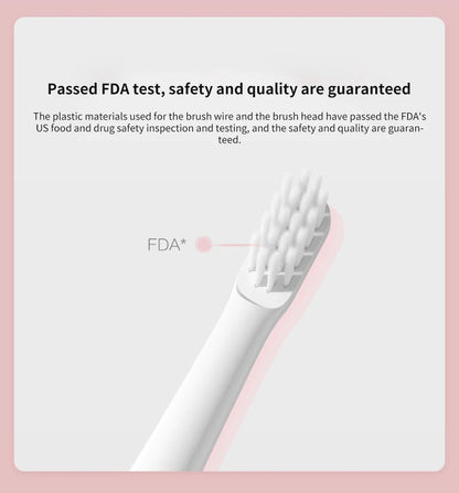 LuxeOrbit Xiaomi Mijia T100 Sonic Electric Toothbrush Mi Smart Tooth Brush Colorful USB Rechargeable IPX7 Waterproof For Toothbrushes head