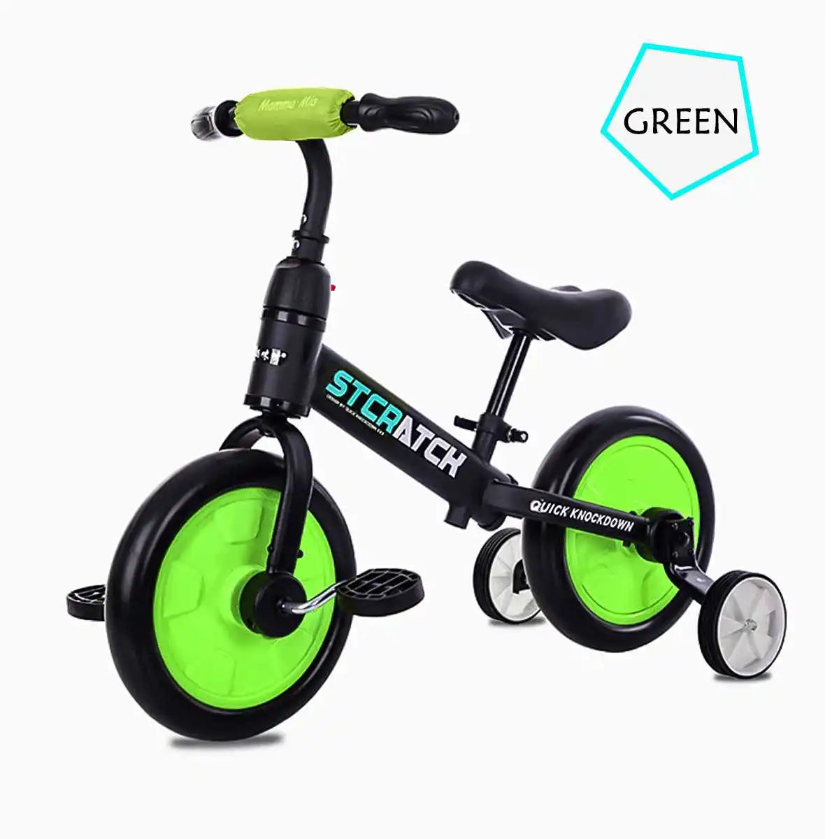 LuxeOrbit Toy Kids Balance Bike Ultralight Kids Riding Bicycle for 1- 5 Years Baby Walker Scooter Auxiliary wheel No-Pedal Learn