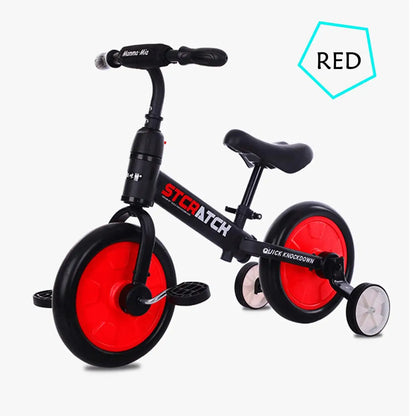 LuxeOrbit Toy Kids Balance Bike Ultralight Kids Riding Bicycle for 1- 5 Years Baby Walker Scooter Auxiliary wheel No-Pedal Learn