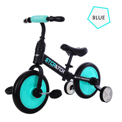 LuxeOrbit Toy Kids Balance Bike Ultralight Kids Riding Bicycle for 1- 5 Years Baby Walker Scooter Auxiliary wheel No-Pedal Learn