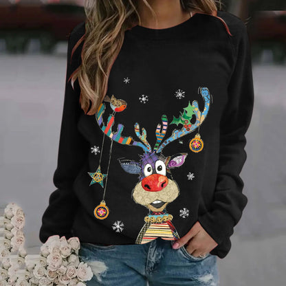 LuxeOrbit 3D Funny Christmas printing Ugly Christmas Sweater Jumper Men Women Autumn Winter Clothing Tops Crew Neck Christmas gift