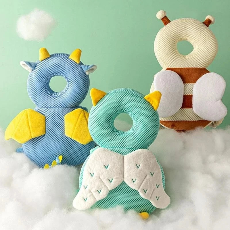 LuxeOrbit Baby Head Protector Backpack Pillow For Kids 1-3 Y Toddler Children Soft PP Cotton Protective Cushion Cartoon Security Pillows