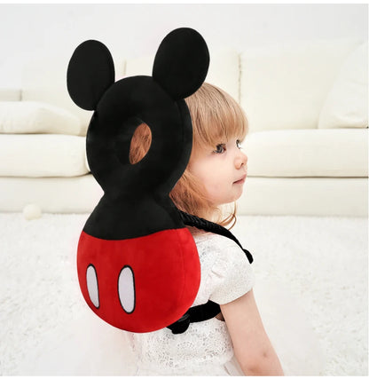 LuxeOrbit Disney Baby Head Back Protector Safety Pad Pillow Infant Toddler Harness Headgear Bear Rabbit Baby Head Protection Pad Cute New