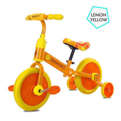 LuxeOrbit Toy Kids Balance Bike Ultralight Kids Riding Bicycle for 1- 5 Years Baby Walker Scooter Auxiliary wheel No-Pedal Learn