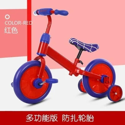 LuxeOrbit Toy Kids Balance Bike Ultralight Kids Riding Bicycle for 1- 5 Years Baby Walker Scooter Auxiliary wheel No-Pedal Learn