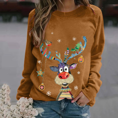 LuxeOrbit 3D Funny Christmas printing Ugly Christmas Sweater Jumper Men Women Autumn Winter Clothing Tops Crew Neck Christmas gift