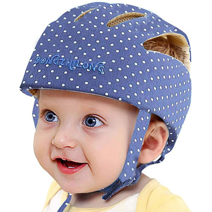 LuxeOrbit Baby Helmet Safety Cap For Babies Boys Girls Summer Breathable Cotton Mesh Hat Children Crawl Walk Playing Infant Anti Collision