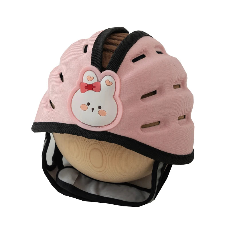 LuxeOrbit Cute Toddler Head Protector Baby Safety Products Infant Helmet Learn to Walk Bear Bunny Kids Safety Helmet for Play Cycling