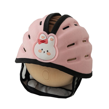 LuxeOrbit Cute Toddler Head Protector Baby Safety Products Infant Helmet Learn to Walk Bear Bunny Kids Safety Helmet for Play Cycling