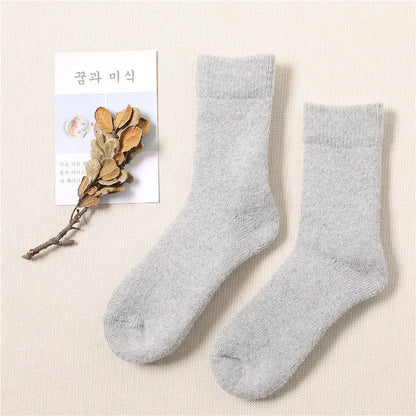 LuxeOrbit Super Thick Wool Socks Big Yards Men Women  Keep Warm Winter Cashmere Socks Thickening Velvet Towel Socks Warm Socks