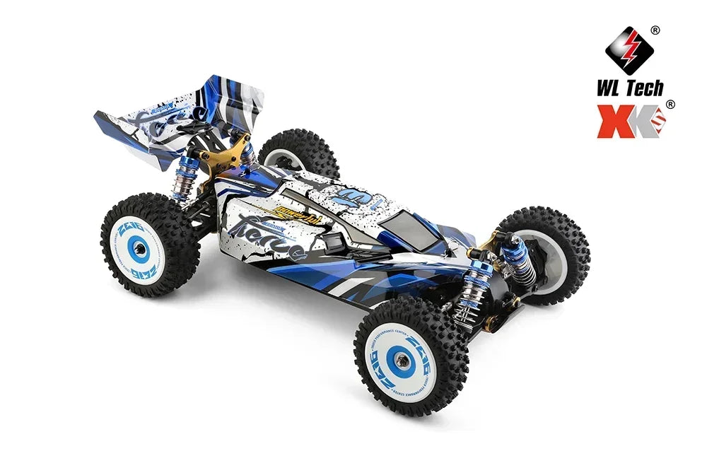 LuxeOrbit 124008 60KM/H RC Car With 3S Battery Professional Racing Car 4WD Brushless Electric Remote Control Cars Children's Toys