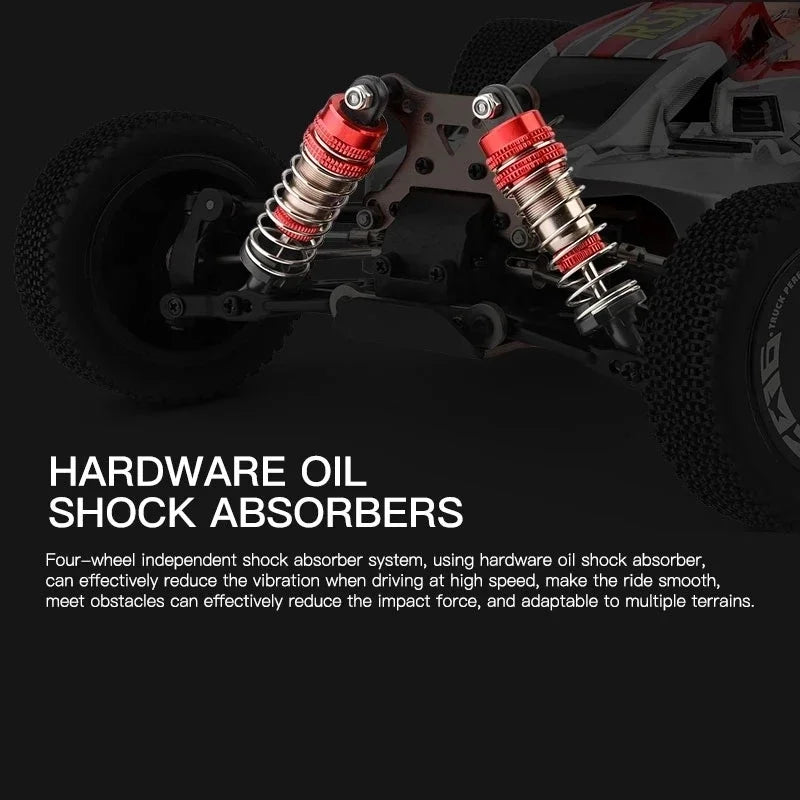 LuxeOrbit 144001 144010 2.4G Racing RC Car 60KM/H 4WD Electric High Speed Car Off-Road Drift Remote Control Toys for Children