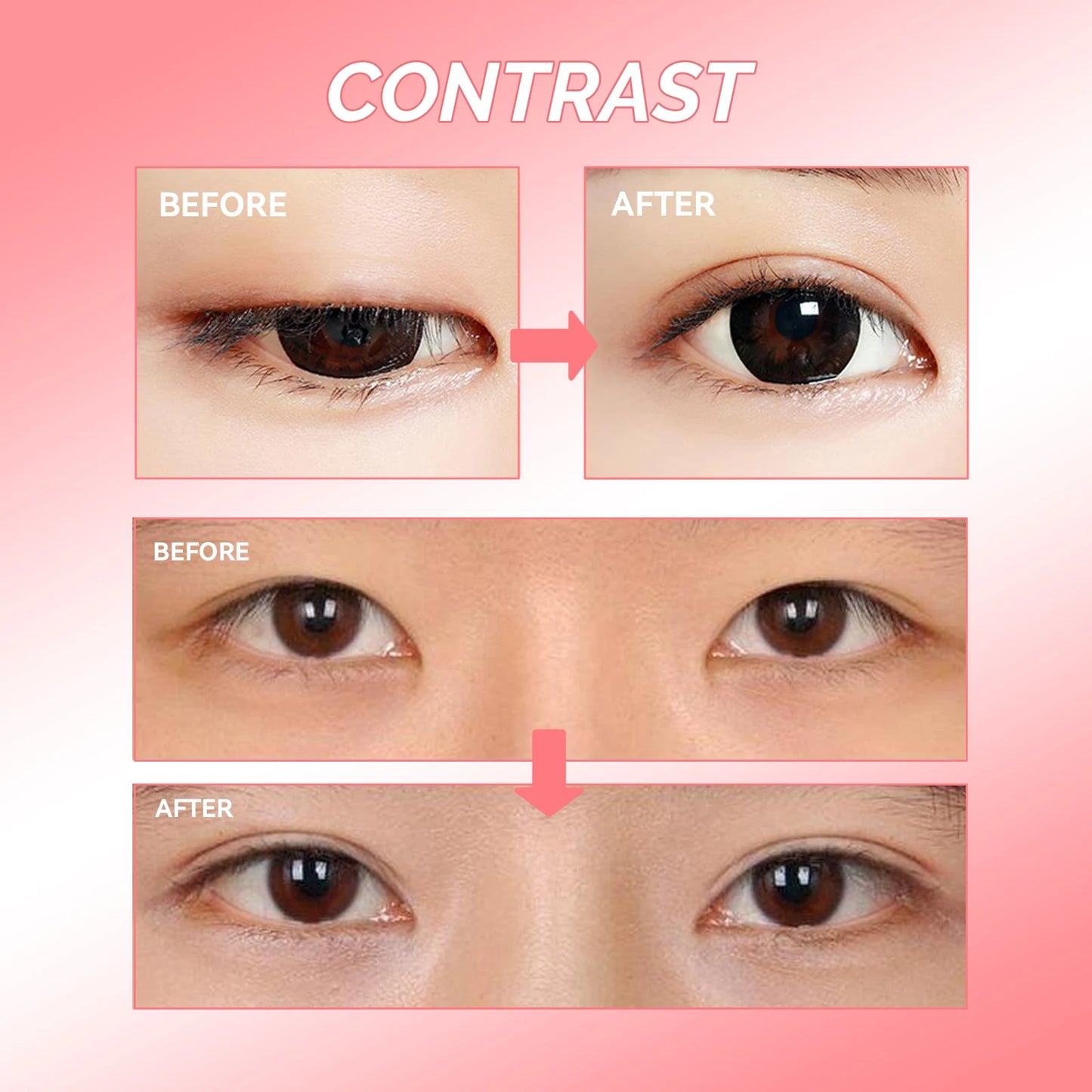 5pcs/set Double Eyelid Shape Cream Invisible Artifact Seamless Invisible Cream Eye Shaping Double Eyelid Styling Cream Makeup