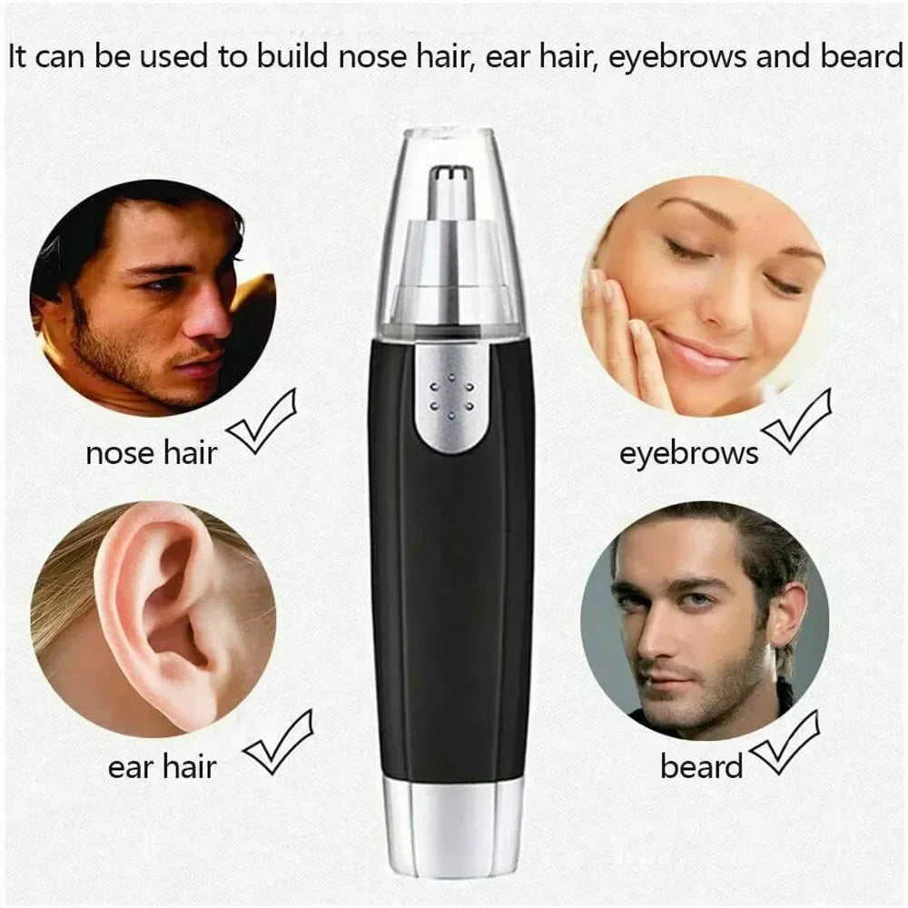 LuxeOrbit Electric Nose Hair Trimmer Implement Shaver Clipper Men Women Ear Neck Eyebrow Trimmer Shaver Man Clean Trimer Razor Remover Kit