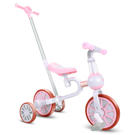 Kids Tricycles For Age 2/3/4 Years Old Girls Toddler/Baby Balance Bike Push Bike Riding Trikes Toys Birthday and Christmas Gifts