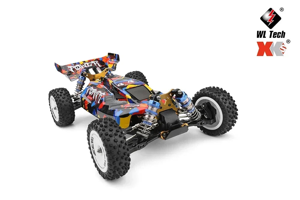 LuxeOrbit 124008 60KM/H RC Car With 3S Battery Professional Racing Car 4WD Brushless Electric Remote Control Cars Children's Toys