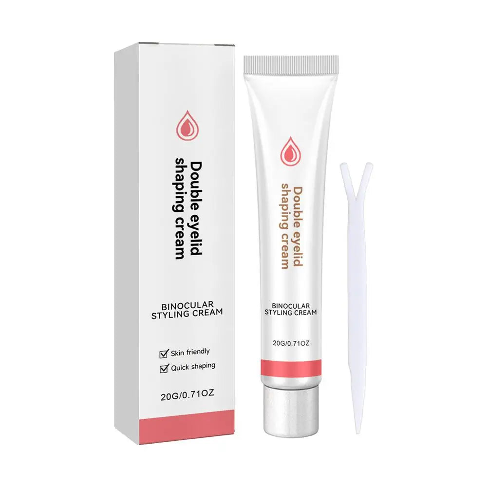 Double Eyelid Styling Cream Double Eyelid shaping Cream 20g Invisible Eyelid Adhesive Cream Eyelid Glue With Y Stick