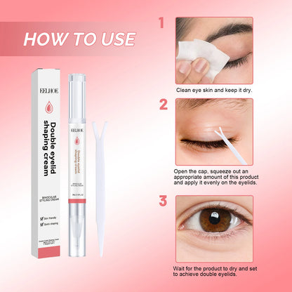 5pcs/set Double Eyelid Shape Cream Invisible Artifact Seamless Invisible Cream Eye Shaping Double Eyelid Styling Cream Makeup