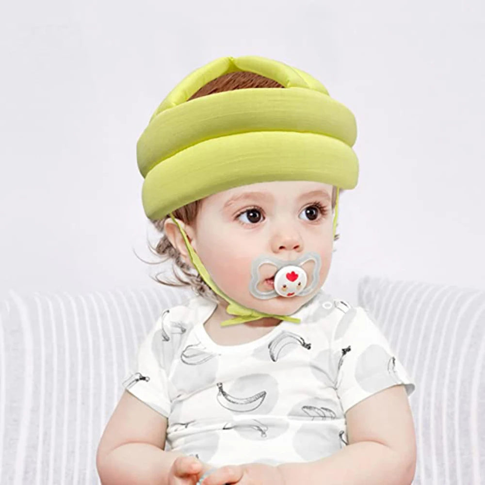 LuxeOrbit Baby Helmet Safety Cap For Babies Boys Girls Summer Breathable Cotton Mesh Hat Children Crawl Walk Playing Infant Anti Collision