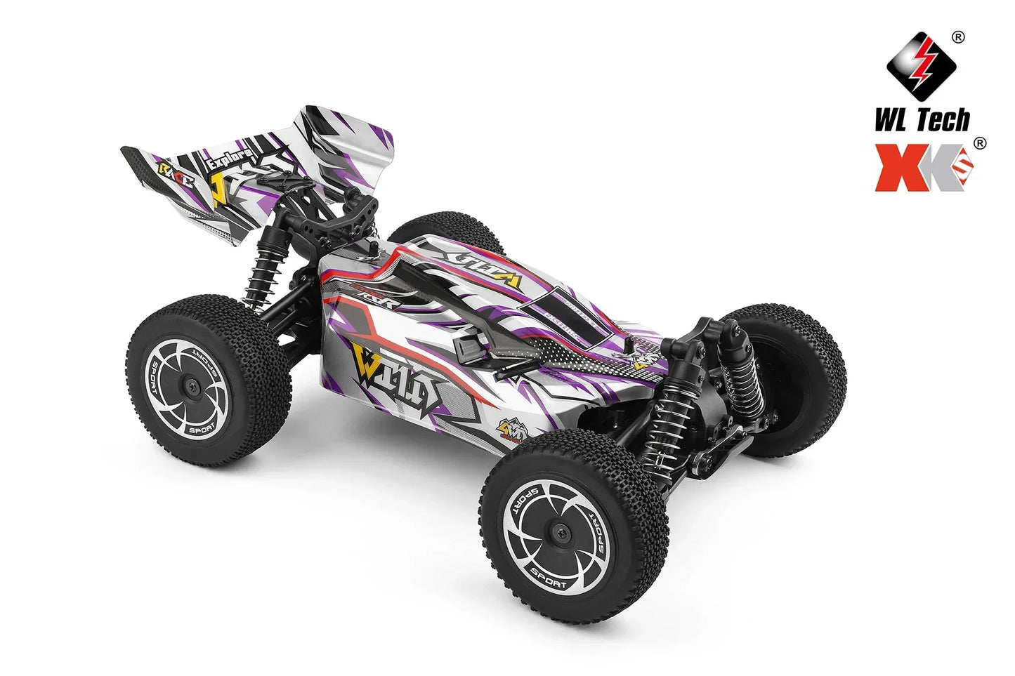 LuxeOrbit 144001 1:14 RC Racing Car 60Km/H 2.4G Remote Control High Speed Off-Road Drift Shock Absorption Adult Boys Toys Kids Gift