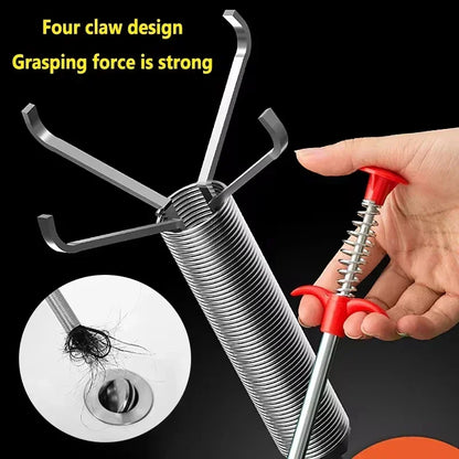 LuxeOrbit 1PC 60cm Spring Pipe Dredging Tools, Drain Snake, Drain Cleaner Sticks Clog Remover Cleaning Household Hot Sale