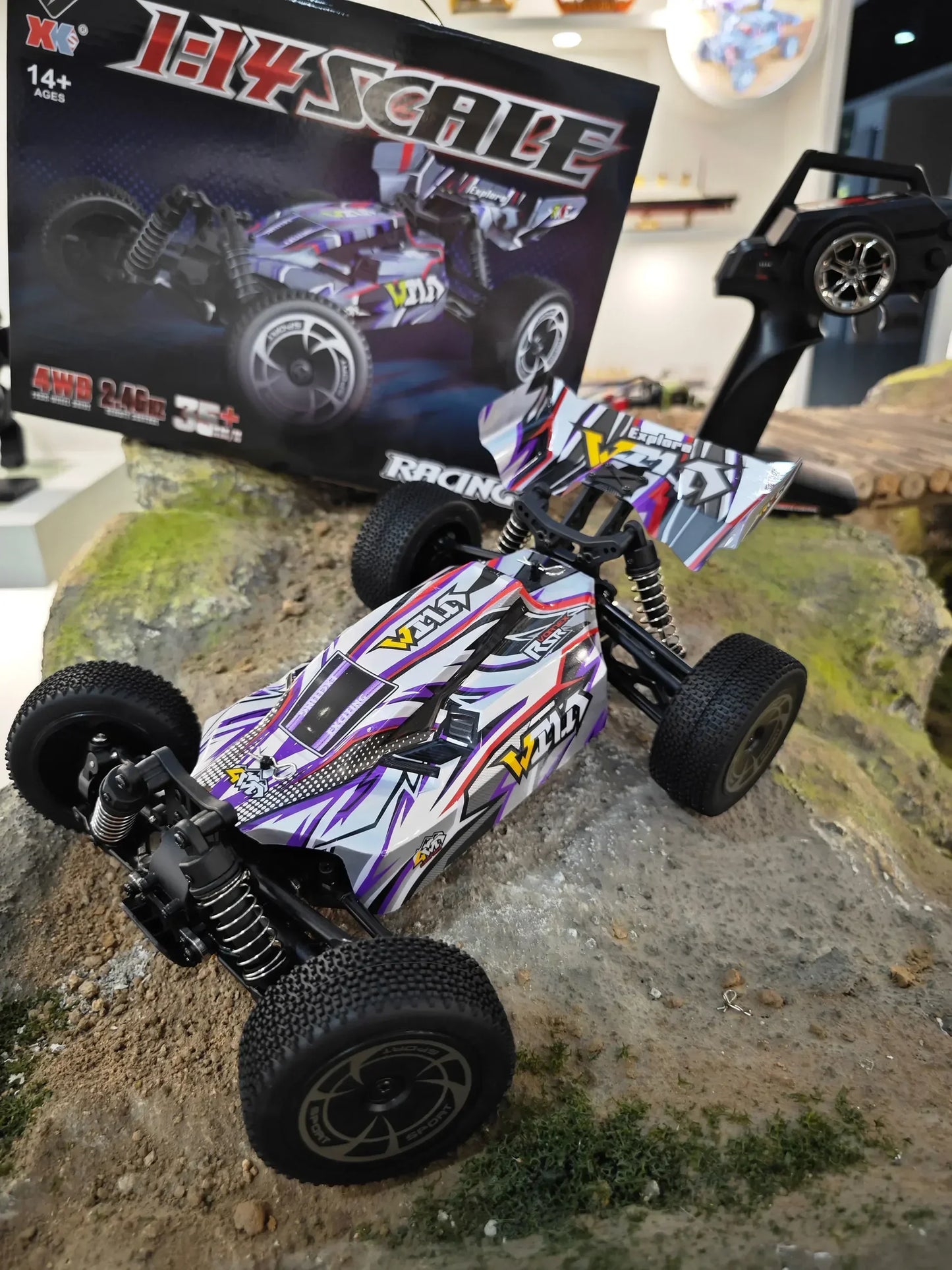 LuxeOrbit 1/12 124017 Driverless Brushless Racing Car High Speed 70km/h or 55KM/H 2.4g Four-wheel Drive  Adult Boys Toys Kids Gift