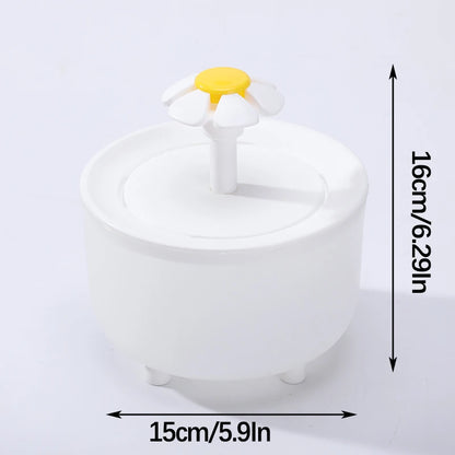 LuxeOrbit 1L Pet Water Fountain Automatic Cat Drink Bowl Filter EU Plug Pet Drinking Dispenser Drinker For Cats Water Filter