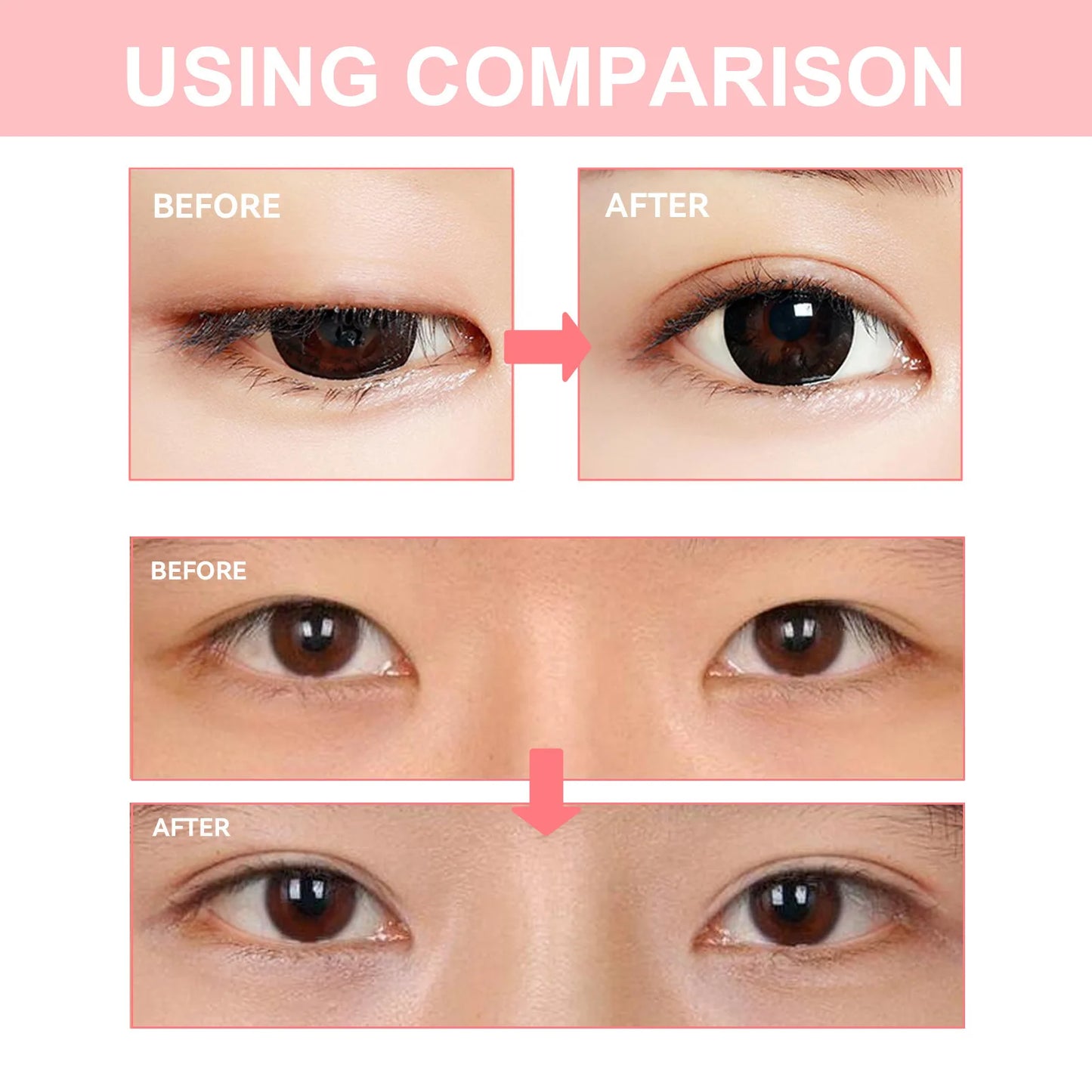 Double Eyelids Shaping Cream Natural Invisible Scarless Swollen Eyelids Enlargement Double Eyes Beautiful Eye Styling Cream Tool