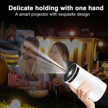 LuxeOrbit Android 11Projector 1280*720P 4K Wifi6 200ANSI AllwinnerH713 180° flexible BT5.0 Home Cinema Outdoor portable Projetor