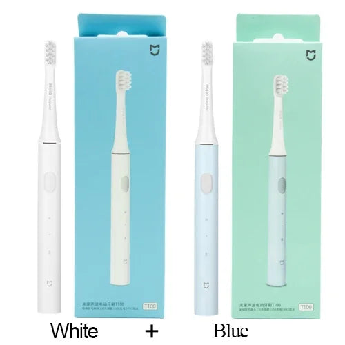 LuxeOrbit Xiaomi Mijia T100 Sonic Electric Toothbrush Mi Smart Tooth Brush Colorful USB Rechargeable IPX7 Waterproof For Toothbrushes head