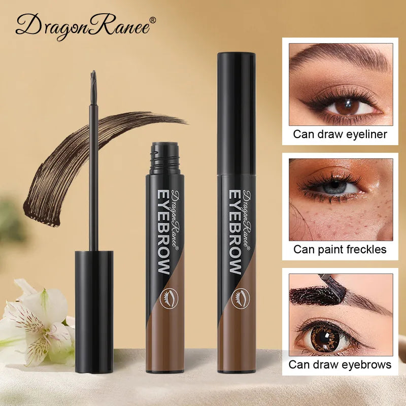 Peel-off Eyebrow Gel Natural Brow Tattoo Black Brown Tint Makeup Waterproof Lasting Eye Brow Enhancers Liquid Gel Tear Wear Easy