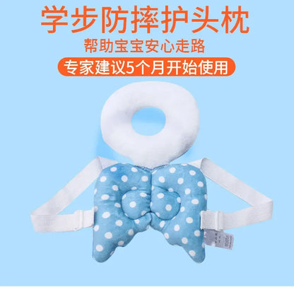 LuxeOrbit New Brand Cute Baby Infant Toddler Newborn Head Back Protector Safety Pad Harness Headgear Cartoon Baby Head Protection Pad