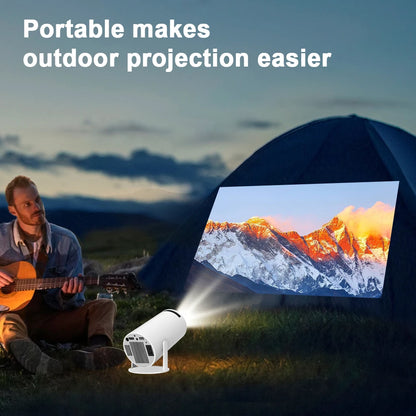 LuxeOrbit Android 11Projector 1280*720P 4K Wifi6 200ANSI AllwinnerH713 180° flexible BT5.0 Home Cinema Outdoor portable Projetor