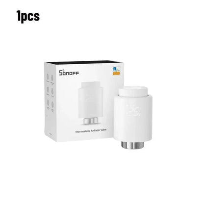 LuxeOrbit 1/6 SONOFF TRVs Quiet Zigbee Thermostatic Radiator Valve TRVZB Smart TRV Home Temperature Control System Alexa ZHA MQTT Ewelink