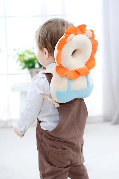 LuxeOrbit Baby Head Protection Backpack Pillow Toddler Head Safety Pad Cushion Anti-fall Head Protection Pillow Highly Elastic Breathable