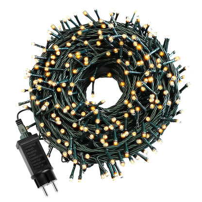 LuxeOrbit 110V 220V Decorative String 50M 100M Led Fairy Lights Holiday Outdoor Lamp Garland For Christmas Tree Wedding Party Decoration