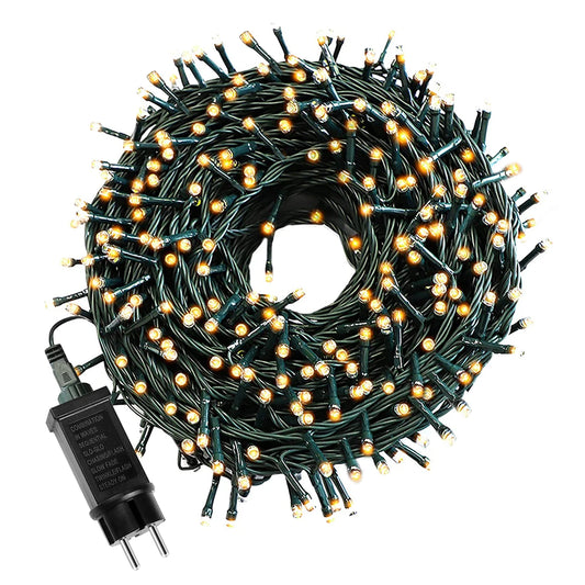 LuxeOrbit 110V 220V Decorative String 50M 100M Led Fairy Lights Holiday Outdoor Lamp Garland For Christmas Tree Wedding Party Decoration