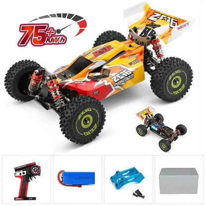 LuxeOrbit 144001 1:14 RC Racing Car 60Km/H 2.4G Remote Control High Speed Off-Road Drift Shock Absorption Adult Boys Toys Kids Gift