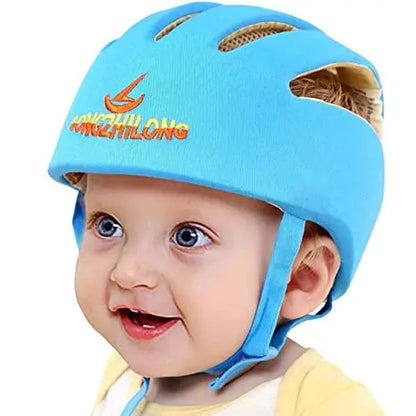 LuxeOrbit Baby Helmet Safety Cap For Babies Boys Girls Summer Breathable Cotton Mesh Hat Children Crawl Walk Playing Infant Anti Collision