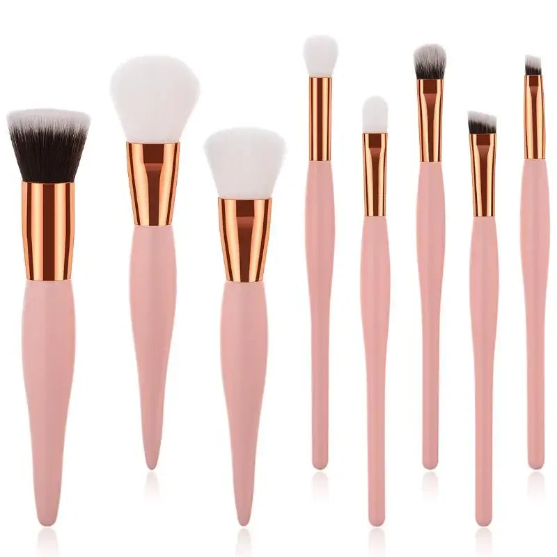 8Pcs/Set  Eye Shadow Makeup Brushes Foundation Powder Blush Cosmetics Full Professional Make Up Brush Tool