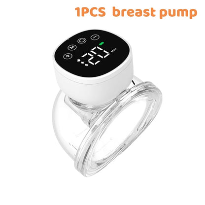 LuxeOrbit 1/2PCS Electric Breast Pump Handsfree BPA Free Efficient Empty Breast USB Charge Powerful Suction Wearable Breastmilk Extractors