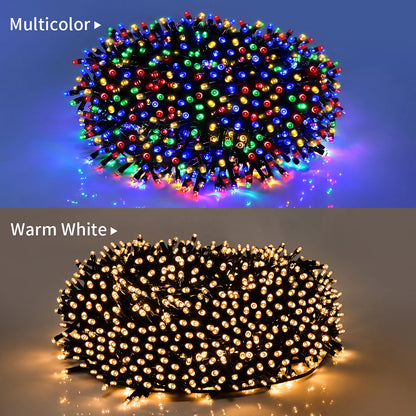 LuxeOrbit 110V 220V Decorative String 50M 100M Led Fairy Lights Holiday Outdoor Lamp Garland For Christmas Tree Wedding Party Decoration