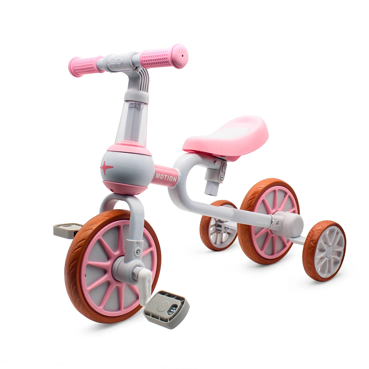 LuxeOrbit 4 Wheels Toddler Tricycle Riding Toy for Age 1/2/3/4 Years Old Boy&Girl Gift Baby Balance Training Bike Kids Balance Riding Bike