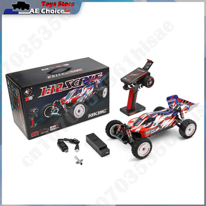 LuxeOrbit 124008 1/12 V8 Brushless RC Car 65Km/H High Speed 4WD Drive Off-Road 2.4G 11.1V 1300mAh RC Car Toy Gift