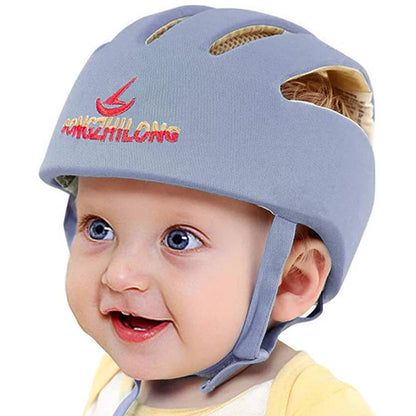 LuxeOrbit Baby Helmet Safety Cap For Babies Boys Girls Summer Breathable Cotton Mesh Hat Children Crawl Walk Playing Infant Anti Collision