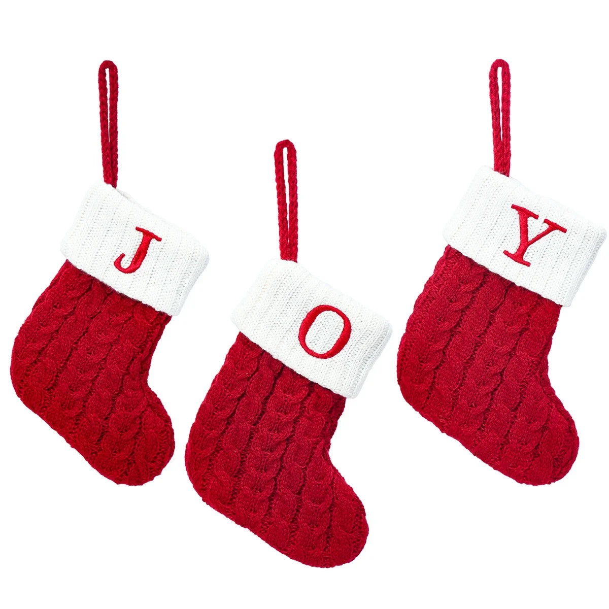 LuxeOrbit Xmas 2024 Decor Christmas Socks Knitting Snowflake Letter Stocking Christmas Tree Decoration Home 2025 New Year Ornament Gift