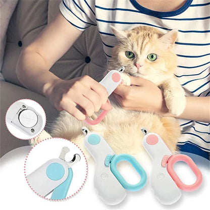 LuxeOrbit Pet Grooming Led Cat Dog Nail Clippers Clipper For Animals Nail Supplies Professionals Nail File Rabbit Cat Trimmer Dogs Clipper