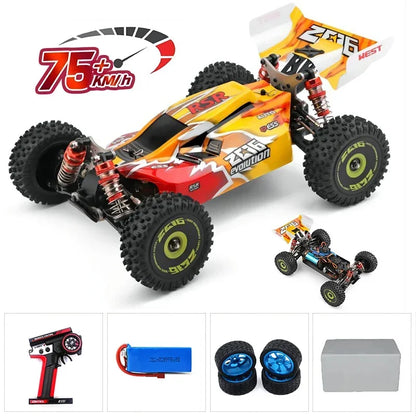 LuxeOrbit 144001 1:14 RC Racing Car 60Km/H 2.4G Remote Control High Speed Off-Road Drift Shock Absorption Adult Boys Toys Kids Gift