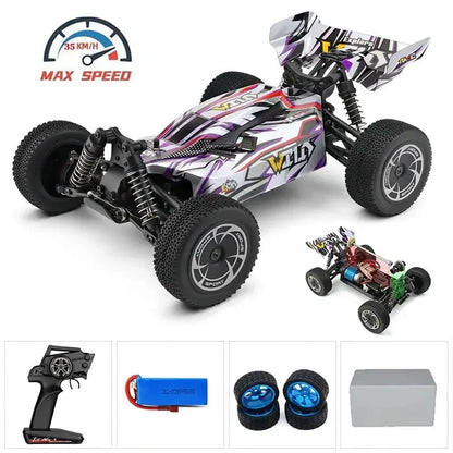 LuxeOrbit 144001 1:14 RC Racing Car 60Km/H 2.4G Remote Control High Speed Off-Road Drift Shock Absorption Adult Boys Toys Kids Gift